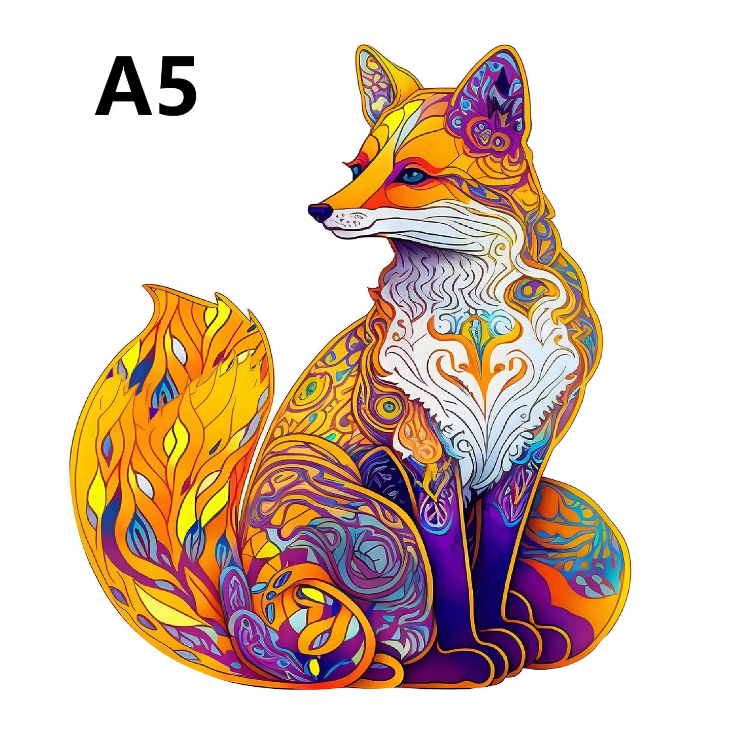 EZ Unique Elephant Wooden Puzzle, Adult Stress Relief Toys, Irregular Animal Shapes, Holiday Birthday Gift