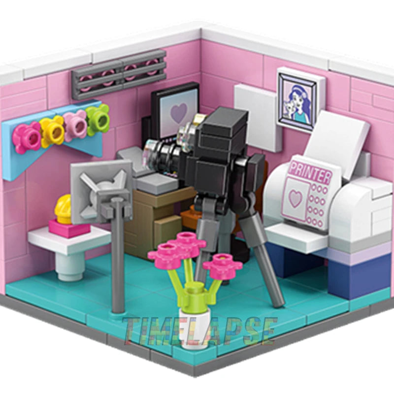 EZ NEW Dreams House Racer Car Doctor Painter Musician Scientist Pastry Chef Cameraman Astronaut Building Blocks Kit Brick Model Toy