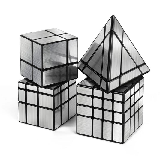 EZ SENGSO Mirror Cube 2x2 3x3 4x4 Magic Tower High-Reflectivity Puzzle Toy - Birthday Gift for Adults & Children's Logic Training