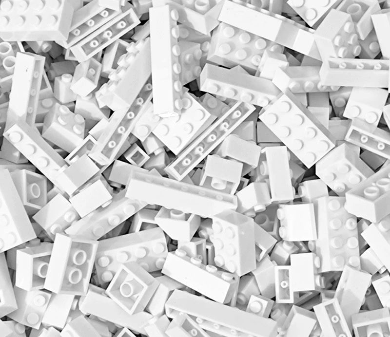 EZ 125/250g DIY Building Blocks Bulk Lot Pack Sorte Thick Bricks Block Plate Toys Small Particles Bulk Fit Legoeds Gift for Kids