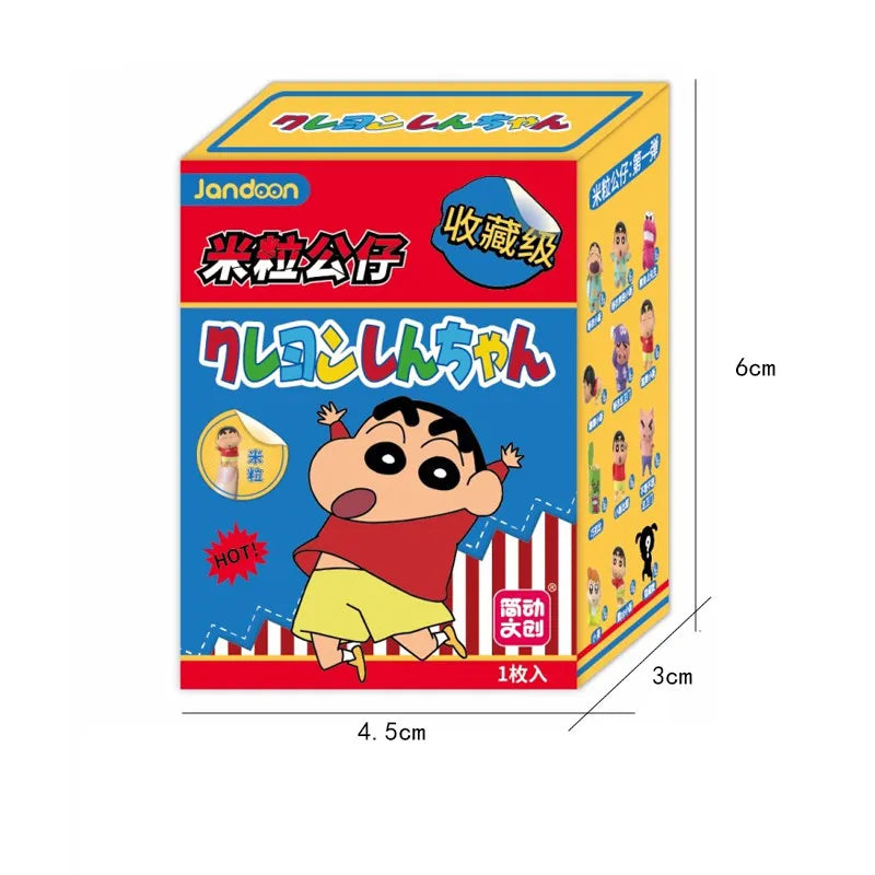 EZ Crayon Shin-Chan Anime Figures Creative Peripheral Dinosaur Diary Baby Rice Grains Doll Model Blind Boxs Toys Children's Gifts