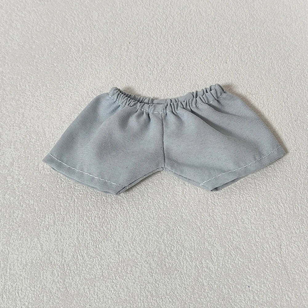 EZ Ropa Labubu Sitting Party Plush Pendant Baby Clothes Pure White Summer T-Shirt Set Striped Shirt & Shorts Set