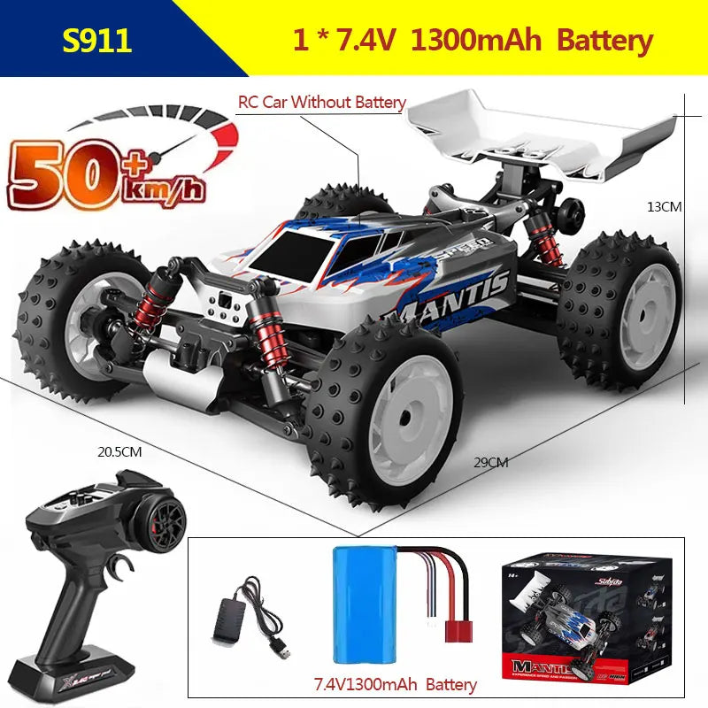 EZ S911PRO 1:16 4WD RC Car 70KM/H or 50KM/H Remote Control Cars High Speed Drift Brushless Monster Truck For Kids VS Wltoys 144001