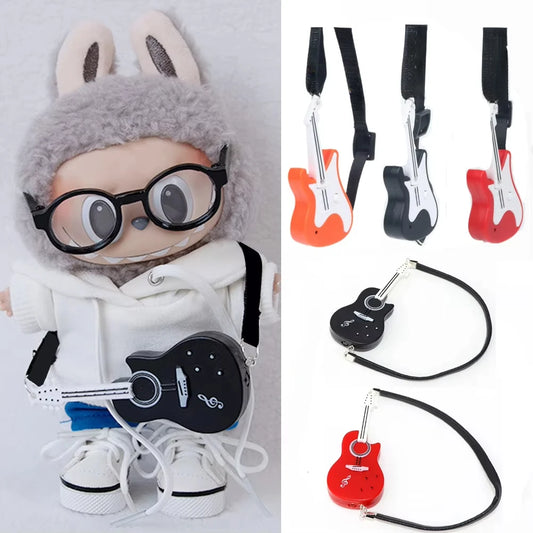 EZ 20cm/15cm Cotton Doll Accessories Guitar BJD Doll Ob11 for labubu Doll Clothing Accessories Decoration