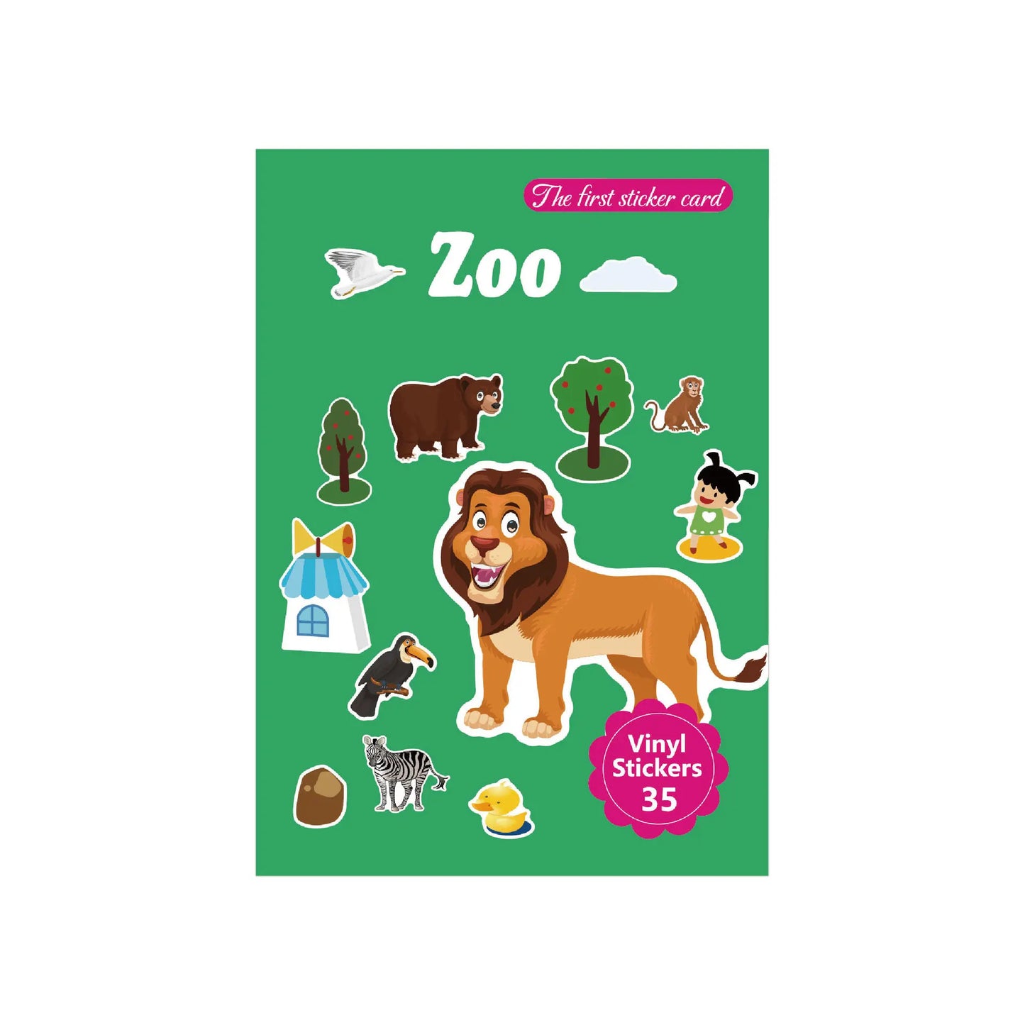 EZ New Children Reusable Scene Cute Stickers DIY Puzzle Sticker Games Books Cartoon Animal Learning Cognition Toys For Kids Gift