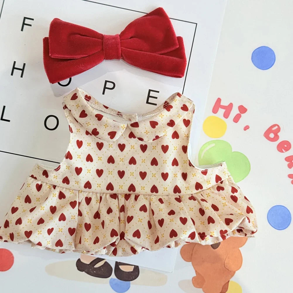 EZ For Labubu 3.0 Big into Energy Series Clothes  Labubu red checkered dress Purple sweater cardigan Labubu Clothing
