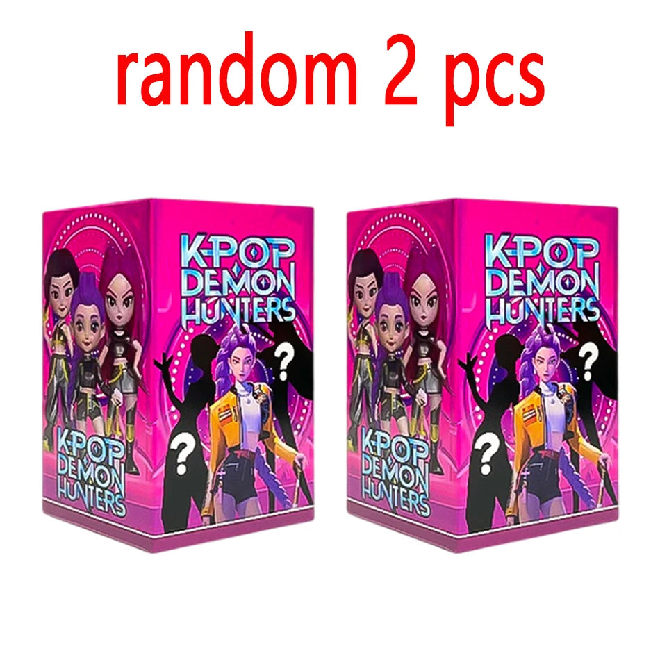 EZ 1-6pcs Kpop Devil Hunter Blind Box Disassembly Fun Blind Bag Small statue Peripheral Desktop decoration fans gift ﻿