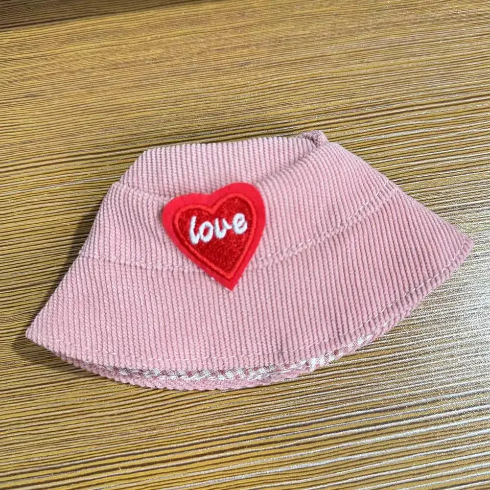 EZ For 15/17cm 3.0 labubu v1/v2/v3  clothes pink set love outfits Cherry Decorated Jumpsuit Replacement for Decoration Accessories