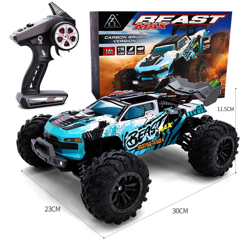 EZ SG116MAX 80KM/H High Speed RC Car Brushless 4WD Off-Road Drift Remote Control Car 1:16 Professional Racing Cars SG116PRO 40KM/H