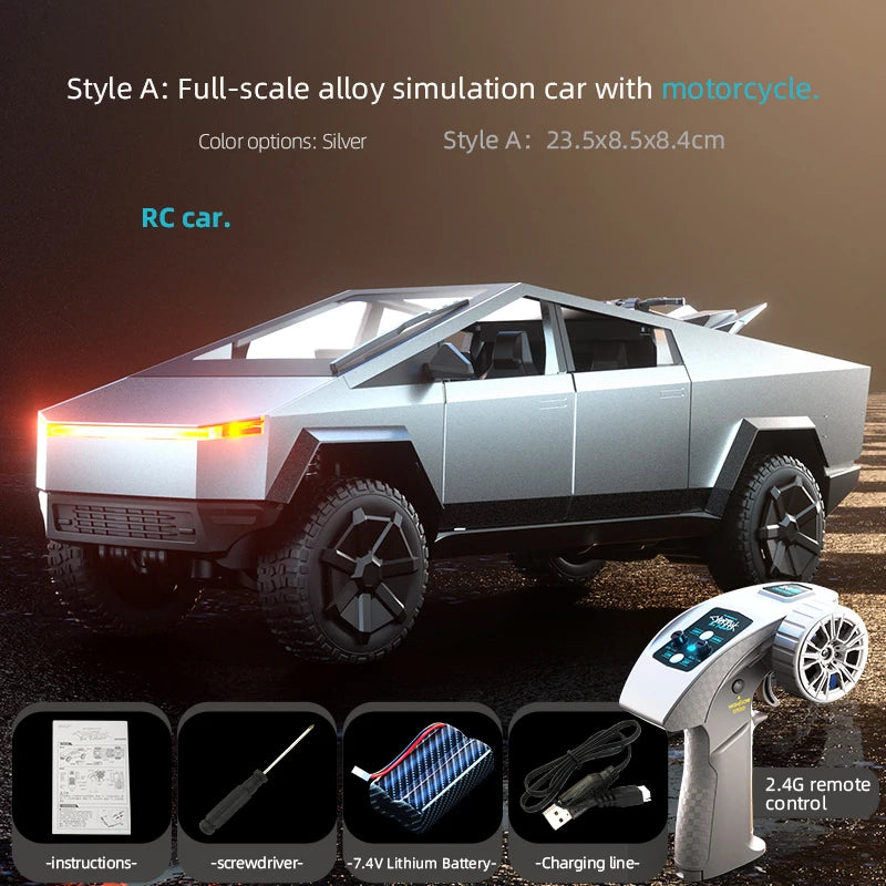 EZ JJRC C8817 Alloy RC Car Remote Control Car Simulation Camping Equipment Pickup Truck Model Rc Car Kids Toys Boy Gifts