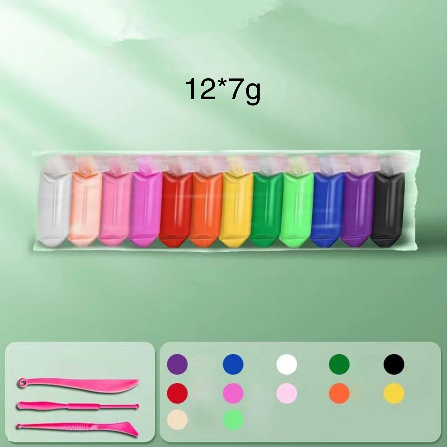 EZ Colored Clay Child Modelling Craft Children Air Dry Clay With Hand Tools Stimulate Kids Early Learning Activities Interactive