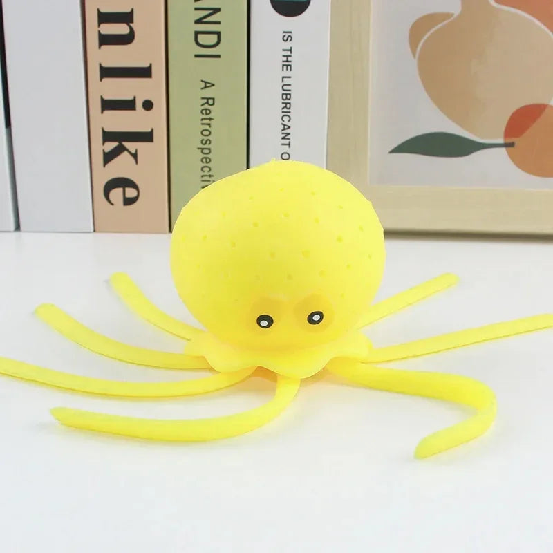 EZ Baby Bath Toys Sponge Water Absorbing Octopus Squeezing Stress Relief Toys Summer Swimming Play Water Toy for Children