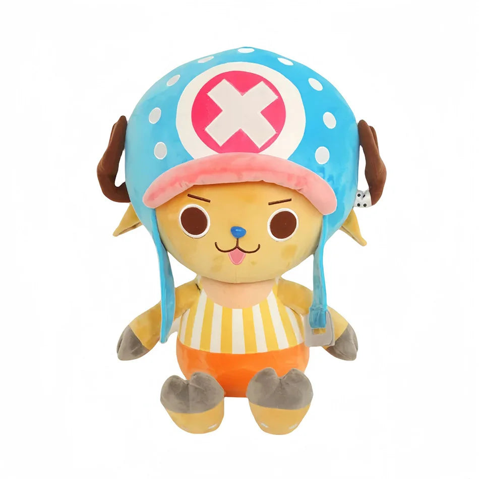 EZ Japanese Anime 25cm One Piece Original Plush Toys CartoonFigure Luffy Chopper Ace Roronoa Zoro Cute Stuffed Doll Kids Xmas Gifts
