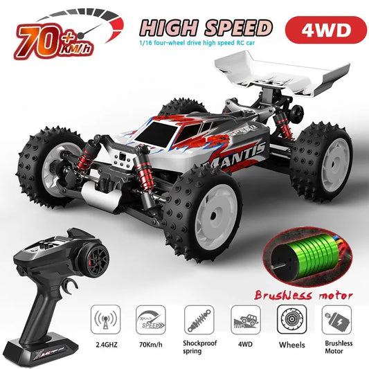 EZ S911PRO 1:16 4WD RC Car 70KM/H or 50KM/H Remote Control Cars High Speed Drift Brushless Monster Truck For Kids VS Wltoys 144001
