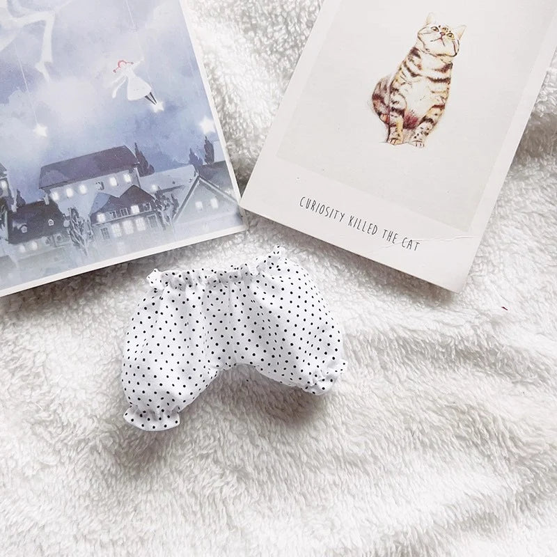 EZ Cute Mini Plush Doll's Clothes Bloomers For 17cm Labubu Idol Dolls Trousers Mini Shorts Clothing DIY Kid Gift Dolls Accessories