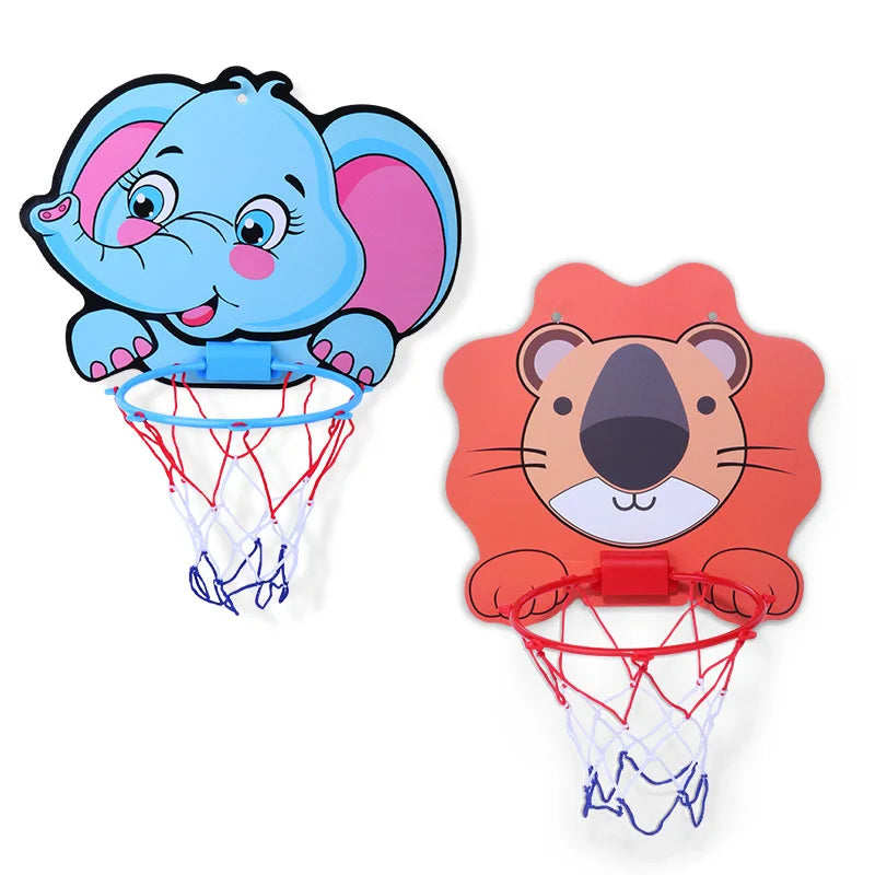 EZ Kids Basketball Hoop Kit Cartoon Creative Animals Basketball Stand Outdoor Indoor Game Sport Play Toys For Children Kids