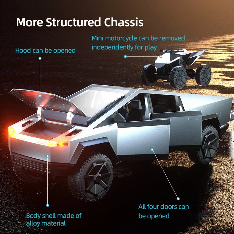 EZ JJRC C8817 Alloy RC Car Remote Control Car Simulation Camping Equipment Pickup Truck Model Rc Car Kids Toys Boy Gifts