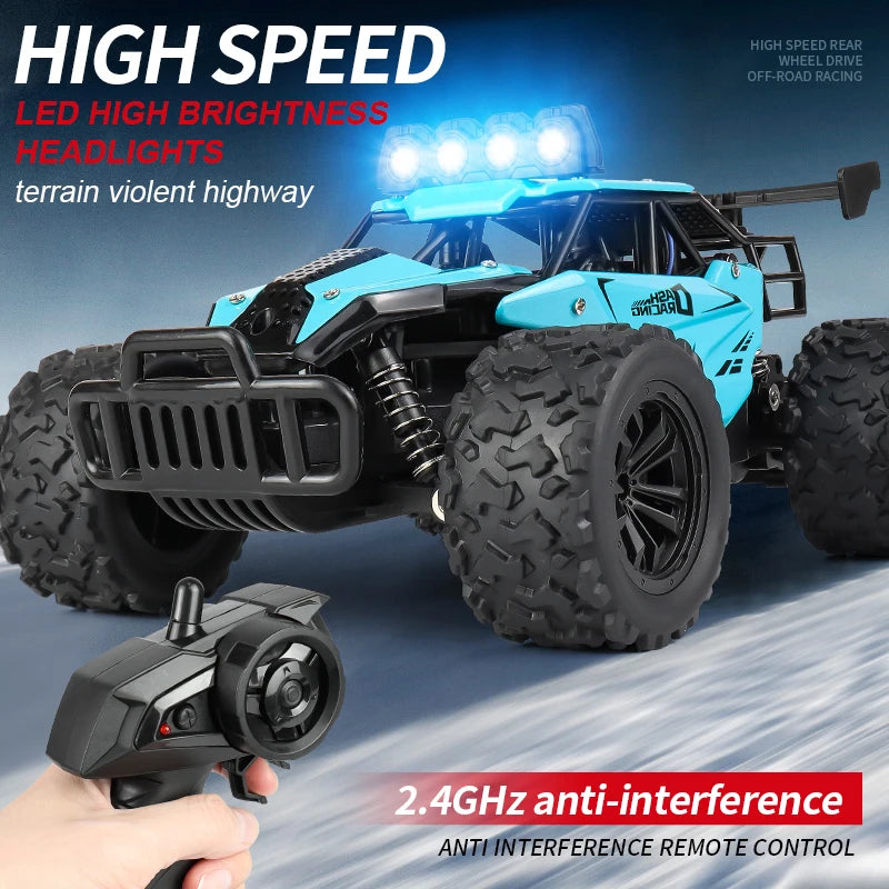 EZ RC8 2.4GRC Proportional Throttle Alloy Remote Control Car 1:16 Highspeed Big Foot Climbing off Road Vehicle Racing Model Toy