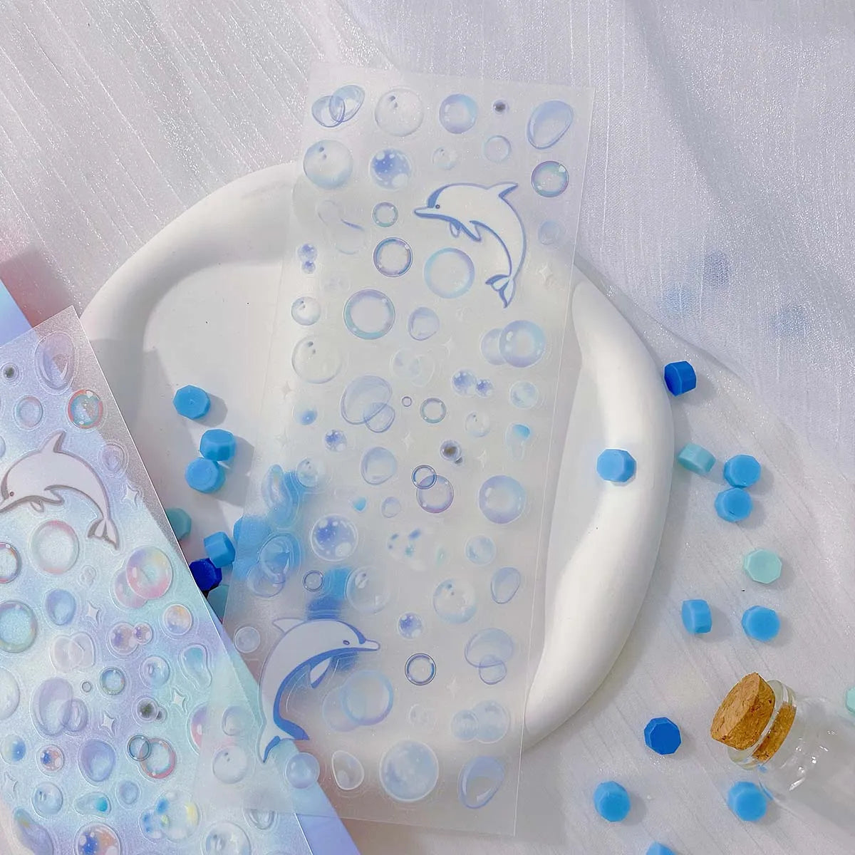 EZ Stars Decal Stickers Scrapbooking Stationery Hearts Stickers PET Bubble Deco Sticker DIY Journal Planner