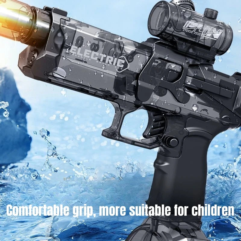 EZ Children High Pressure Electric Water Gun Toys Summer Outdoor Beach Pool Garden Fight Games Kids Automatic Bursts Watergun Gifts