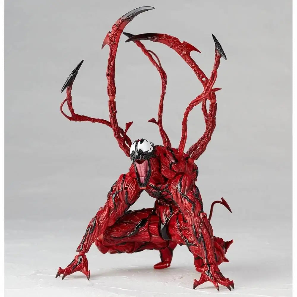 EZ AMAZING YAMAGUCHI Carnage Venom Spider Man Marvel legends Action Figure Joint Movable Change Face Statue Model kids for Toy Gift