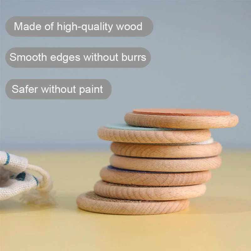 EZ Children Montessori Sensory Toys Tactile Board Matching Game Tactile Classification Color Cognition Memory Training Kids Toys