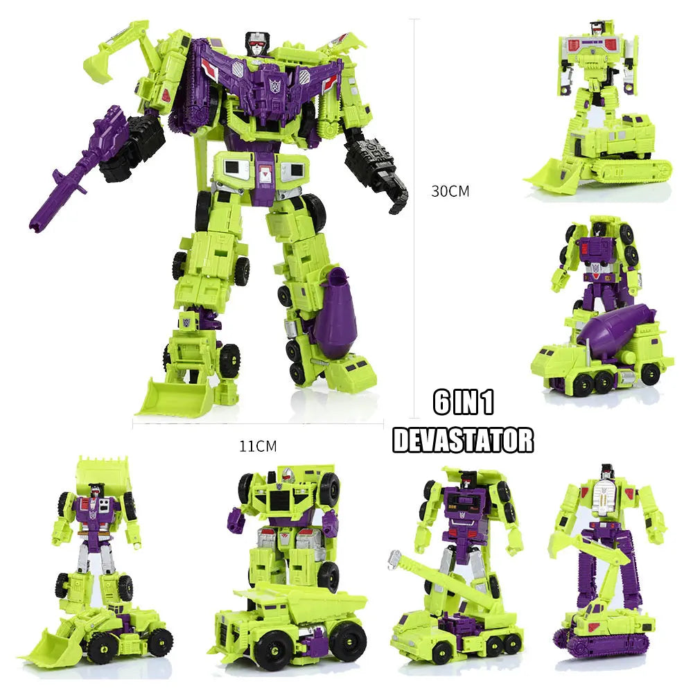 EZ Transformation Robot Toys HZX Defensor Bruticus Superion Devastator IDW 5 IN 1 6 IN 1 ONE NO BOX Sets Action Figure KO 6in1