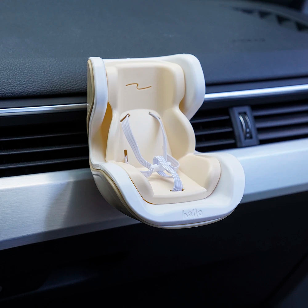 EZ Car Doll Safety Seat 15-17cm Doll Cartoon Seat For Labubu Model Mini Plush Safety Seat Car Interior Accessories Gifts