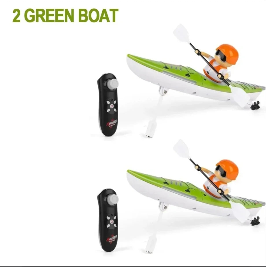 EZ HC-810 RC Boat RTR 2.4G 15km/h Brushed Motor Paddle Remote Control Rowing LED Lights 360 Driving Dual Modes Waterproof Ship