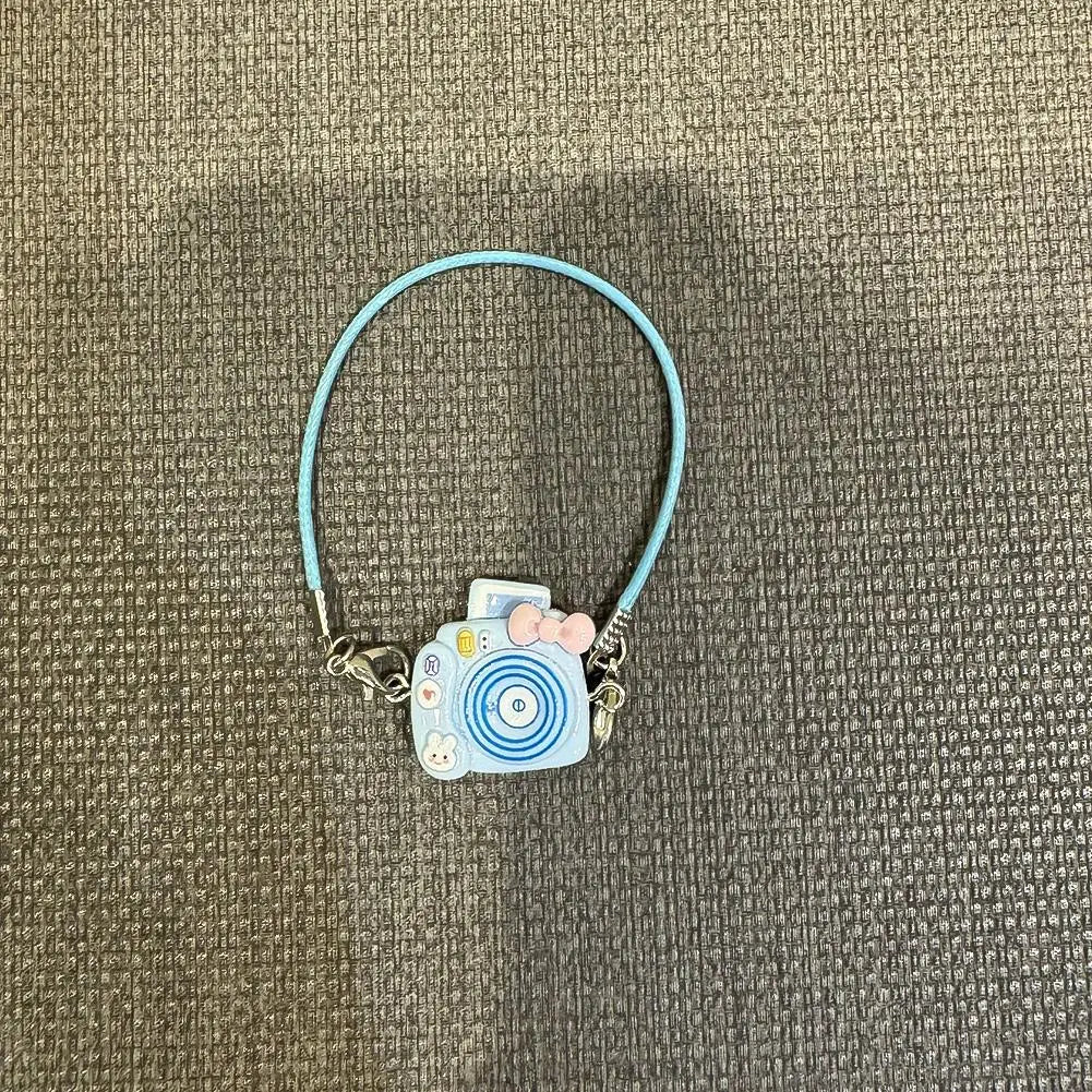 EZ Mini DIY Camera Dress Up Plush Toy for 17cm Labubu Doll Accessories Dollhouse Hanging Neck Accessories Dollhouse Pendant