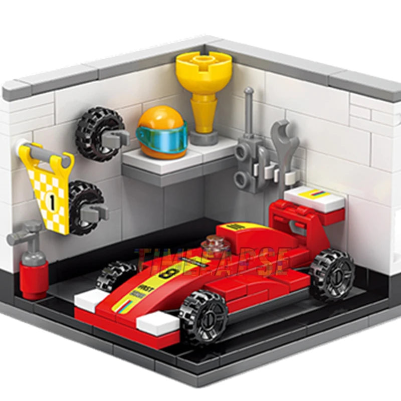 EZ NEW Dreams House Racer Car Doctor Painter Musician Scientist Pastry Chef Cameraman Astronaut Building Blocks Kit Brick Model Toy