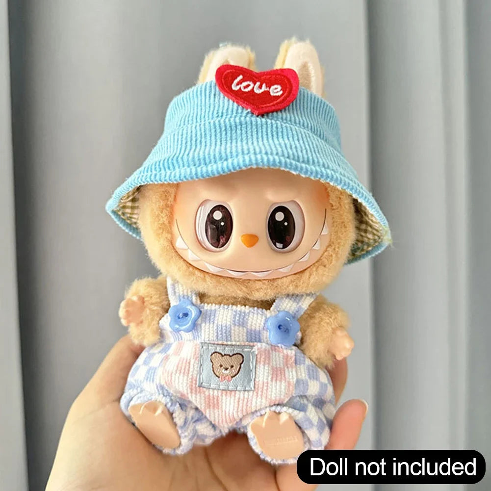 EZ For 17cm Labubu out fit clothes Time to chill doll clothes for labubu II Doll cute clothes
