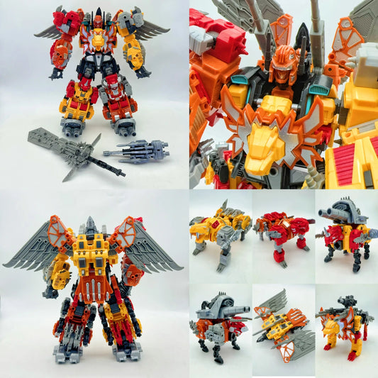 EZ TENGYANG 30CM Predaking Transformation 6 IN 1 Predacons 5 IN 1 Action Figure kide toys Gift  In Stock