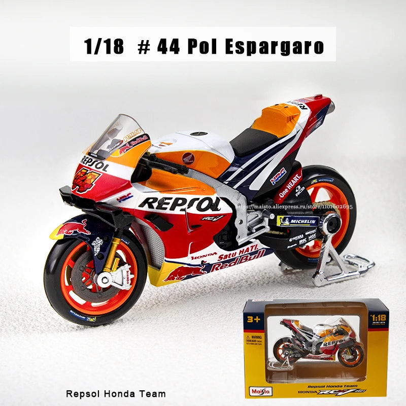 EZ Maisto 1:18 2022 Ducati Pramac Racing #5 Zarco #89 Martin Licensed Simulation Alloy Motorcycle Model Colle Yamaha