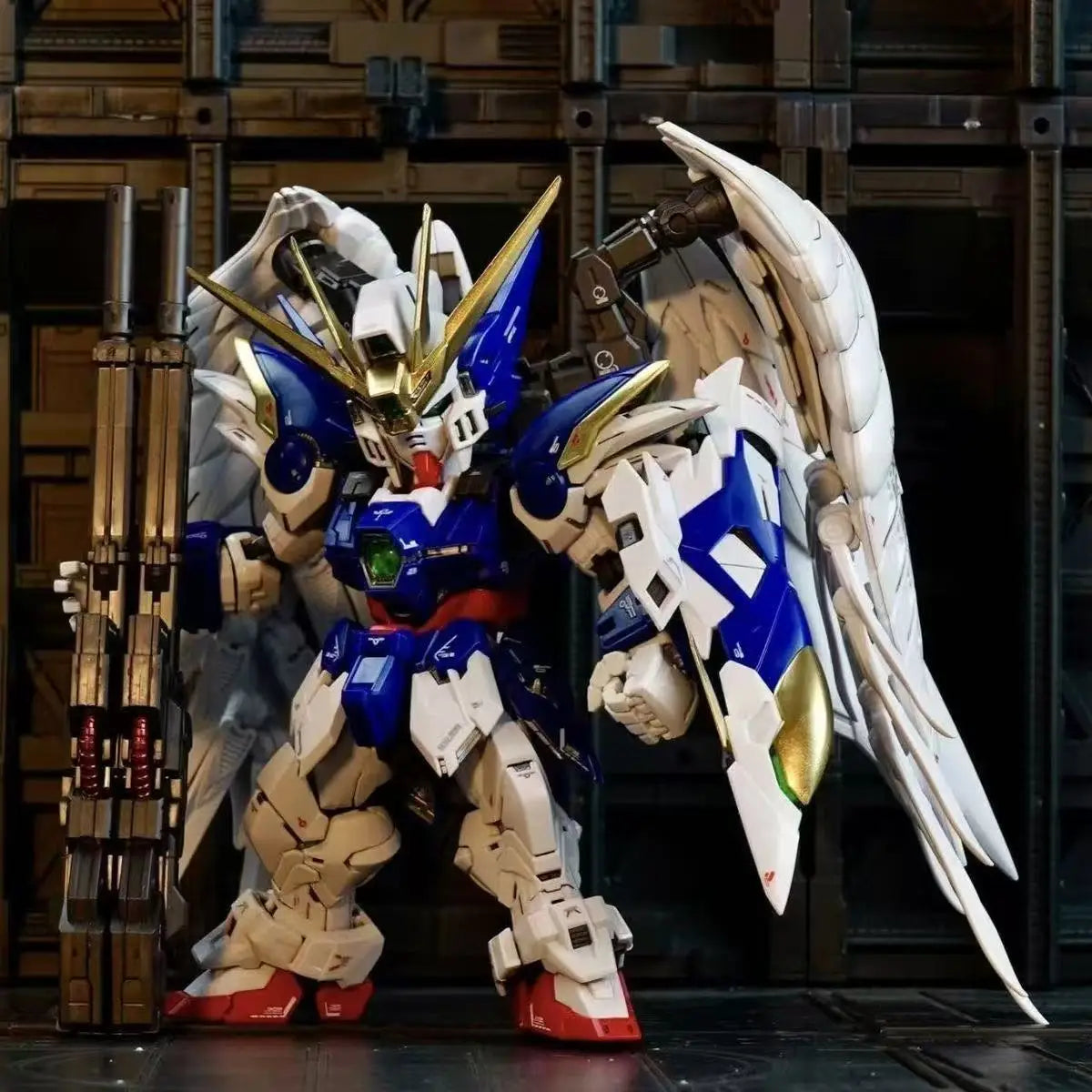 EZ GL MODEL MGSD Wing Snow White  Xxxg-00ysw  Assembly Model Kit Wing Zero EW XXXG-00W0 Robot Action Figure Plastic Model Kits Toys