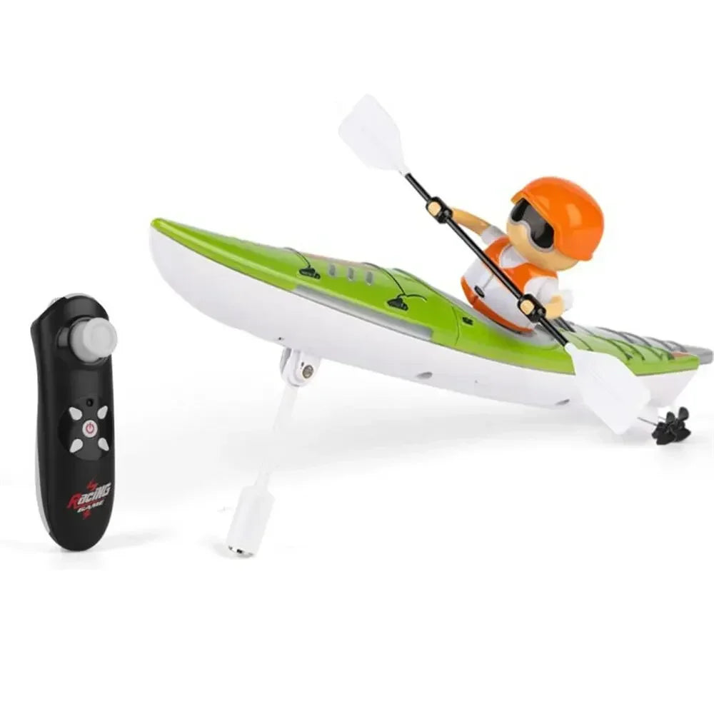 EZ HC-810 RC Boat RTR 2.4G 15km/h Brushed Motor Paddle Remote Control Rowing LED Lights 360 Driving Dual Modes Waterproof Ship