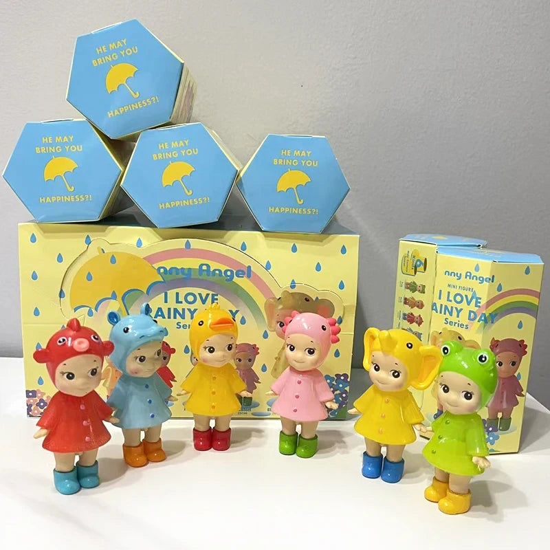 EZ Sunny Angel I Love Rainy Day Series Blind Box Kawaii Vinyl  Mystery Toys Mini Figure Desktop Decor Girls Kids Birthday Gift