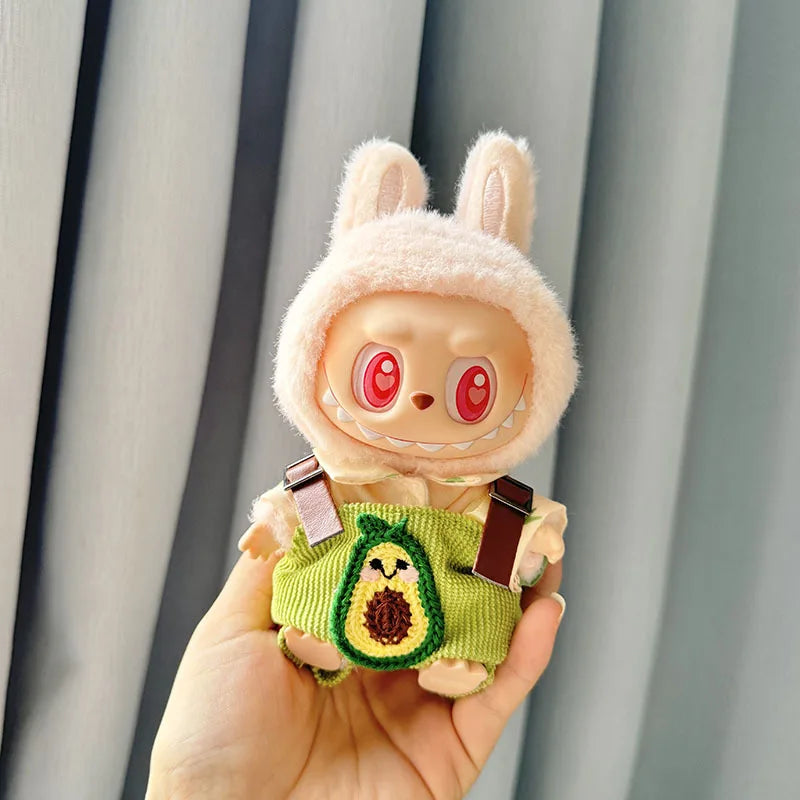 EZ 17cm Kawaii Plush Doll'S Clothes Outfit Accessories For Korea Kpop Exo Labubu Idol Dolls Pumpkin Set Clothing DIY Christmas Gift