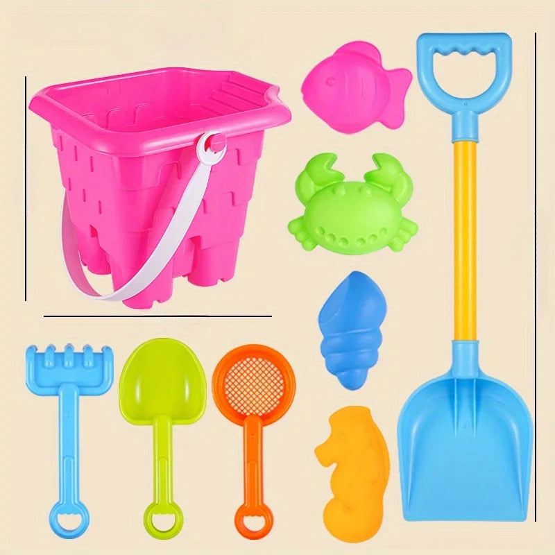 EZ Children's Beach Toy Set Baby Playing In Water And Sand Large Sand Shovel Beach Bucket Sand Digging Tool Sand Toy Random Color