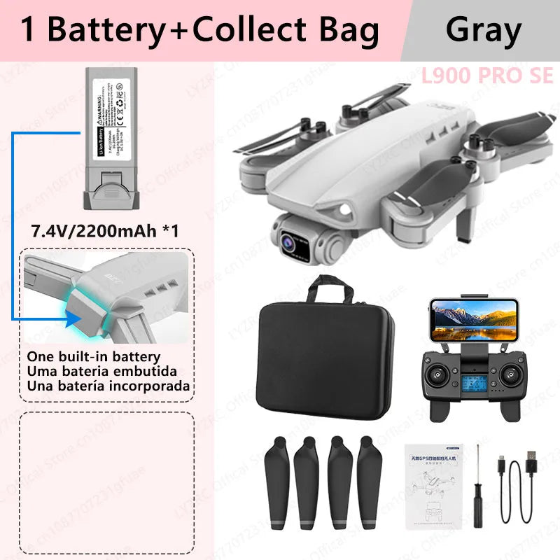 EZ LYZRC Official L900 PRO SE Brushless Motor GPS 4K Professional Drone 5G WIFI Aerial Photography Helicopters Foldable Quadcopter