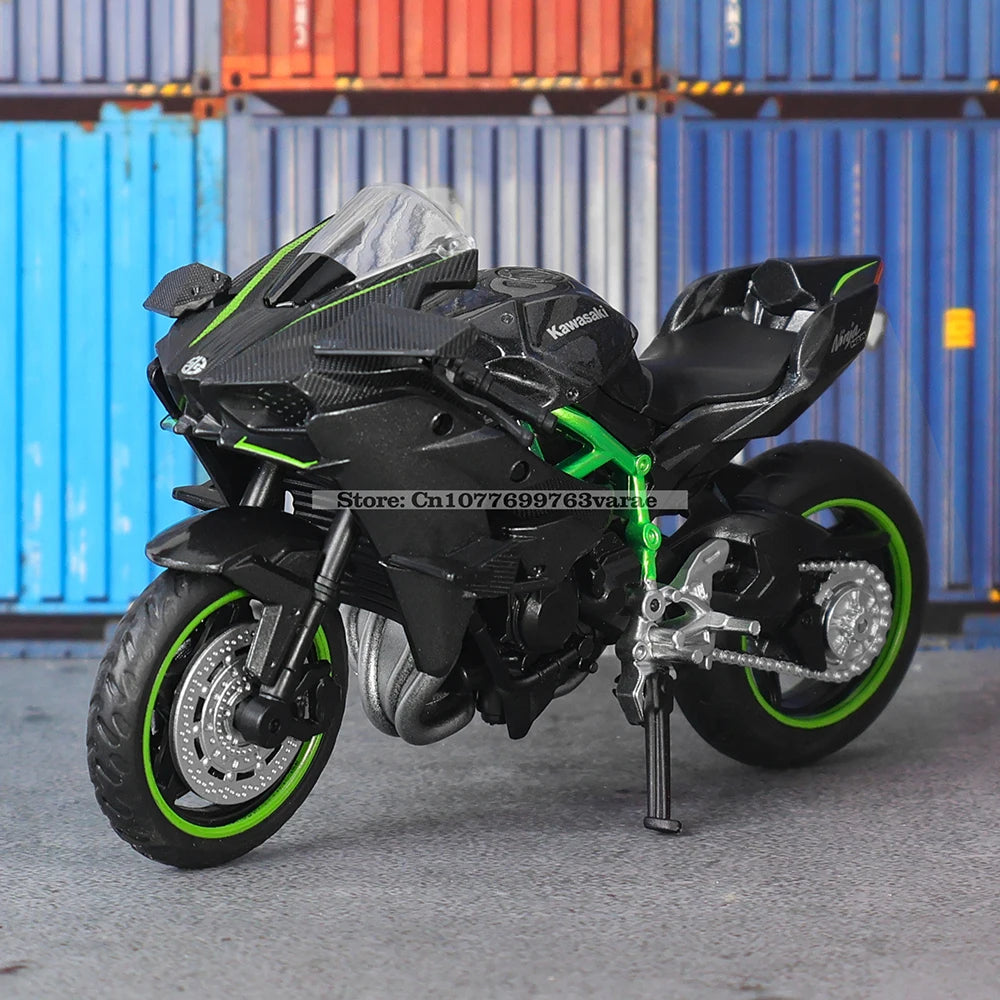 EZ MSZ 1:18 Kawasaki Ninja H2R  GSX-R1000 YAMAHA YZF-R1 Classic Motorcycle Static Model Alloy Die Casting Car Toy Gifts