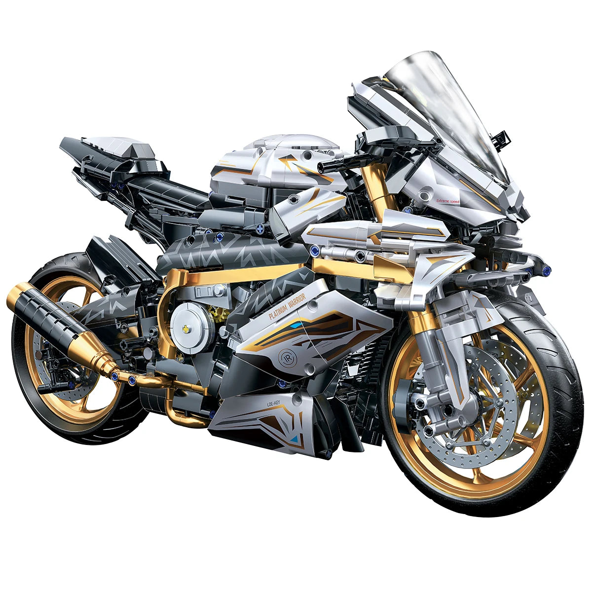EZ TOYLINX Alloy Motorcycle Desktop Decorations 2045PCS Racing Building Block Model  Kid Toys Christmas Easter Festive Gift Giving