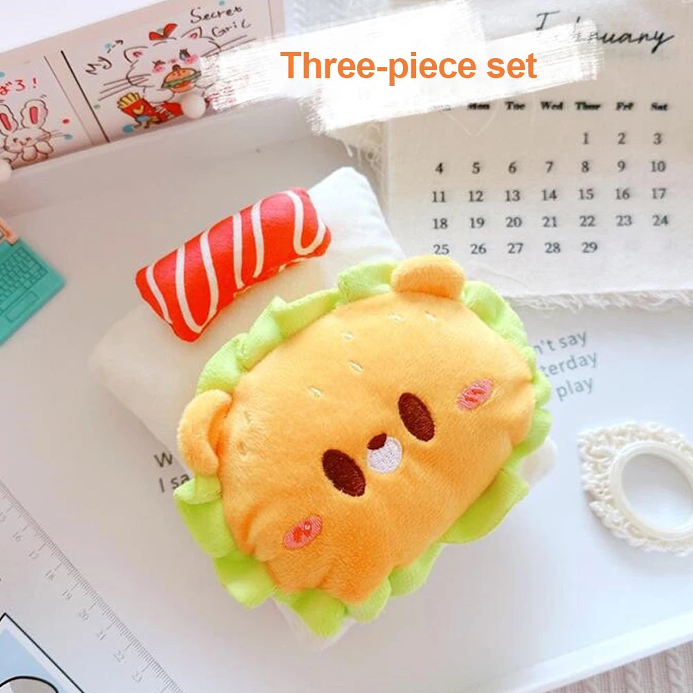 EZ Ropa Labubu For 15/17cm Labubu Doll Quilt and Pajama Set Three-piece Set Cosy Baby Bed Home Warmth Toy Girl Gift