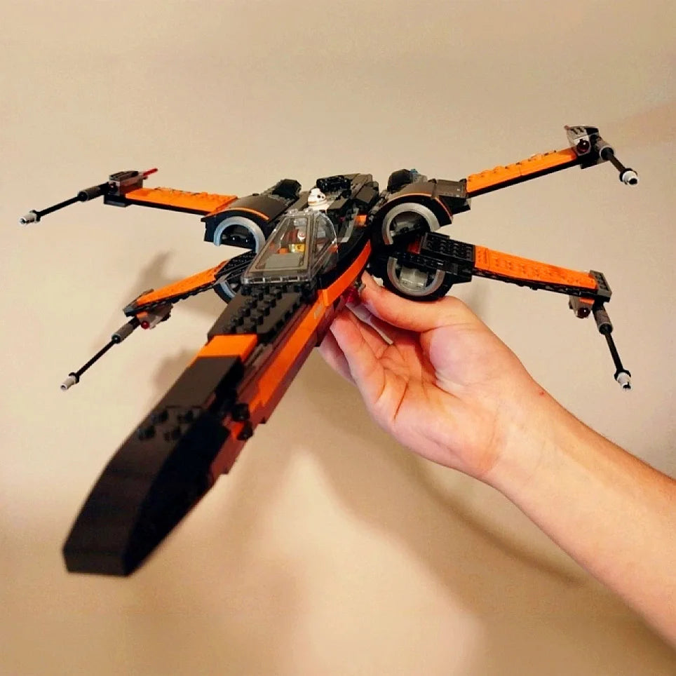 EZ MOC-Galaxy-Battle-Fighters SpaceCraft Spaceship Aircraft SpaceShip Model Building Blocks Bricks Birthday Gift Boys Set