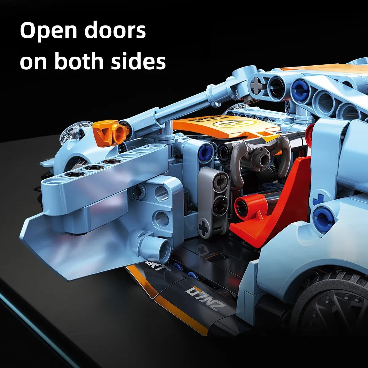 EZ 523pcs Building Blocks City Speed Car Festive Gift Giving Racing Vehicle with Super Racers Bricks Toys for Children Boy Gift