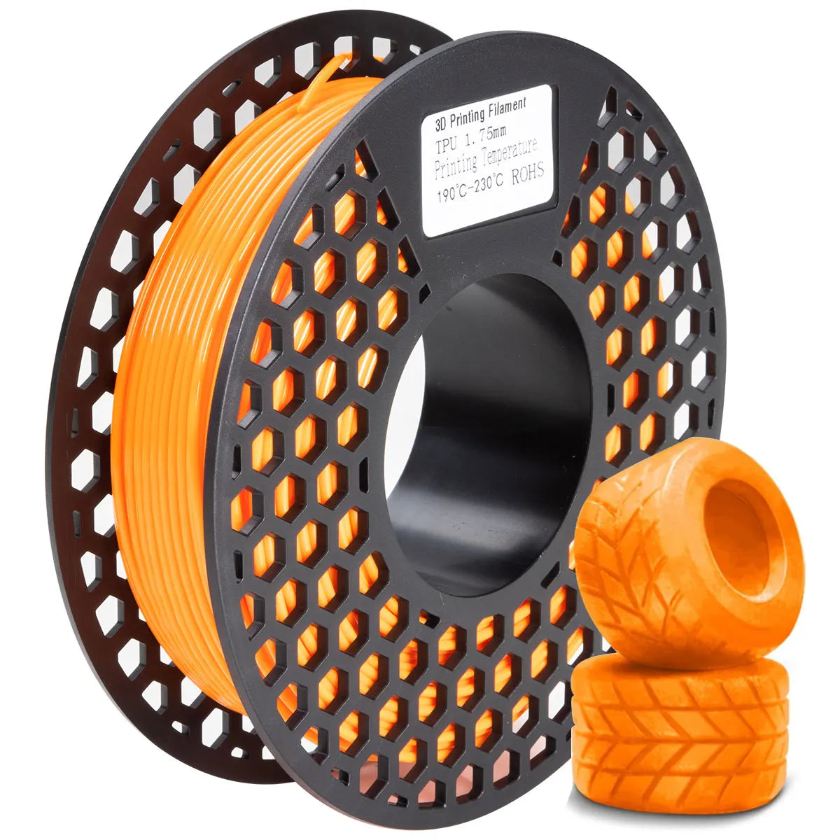 EZ 200g TPU Filament Flexible material for 3D Printers Flexible Filament Non-Toxic Good Aging Resistance Odorless Soft Prints Toys