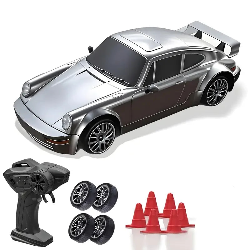 EZ New 4WD RC Drift Car 1:24 Scale High Speed 20KM/H with LED Lights & Drifting Tires Off-Road Racing Sport Toy for Kids and Adults