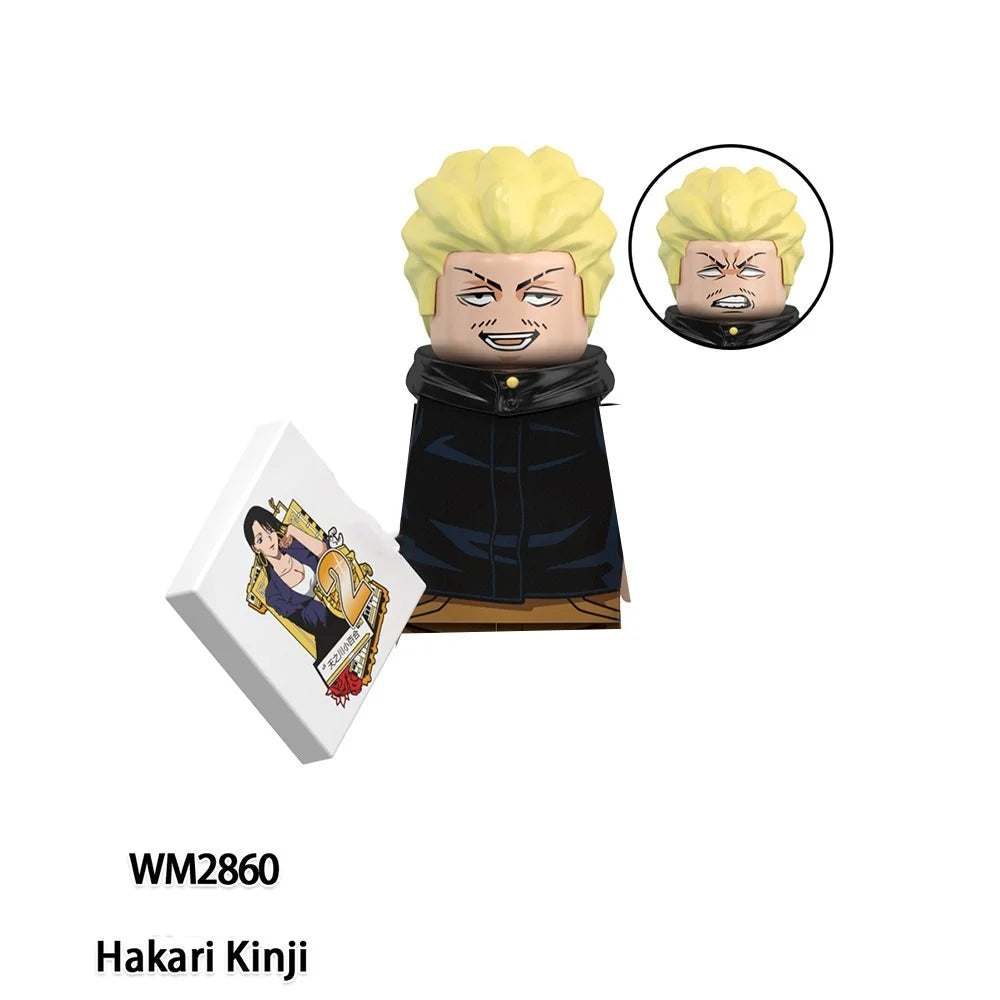 EZ Jujutsu Kaisen Anime Cartoon Gojo Satoru Itadori Yuj Fushiguro Megumi Okkostu Yuta Building Blocks Mini Action Figures Kids Toy