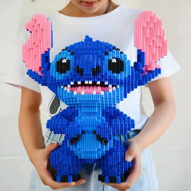EZ Disney Building Block Stitch Giant Stitzer Assembly Toy Children's Birthday Gift Puzzle Desktop Decoration