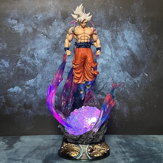 EZ Dragon Ball Anime Figure 25cm Son Goku Ultra Instinct Super Saiyan Figurine Statue Pvc Statue Model Ornament Collection Toy Gift